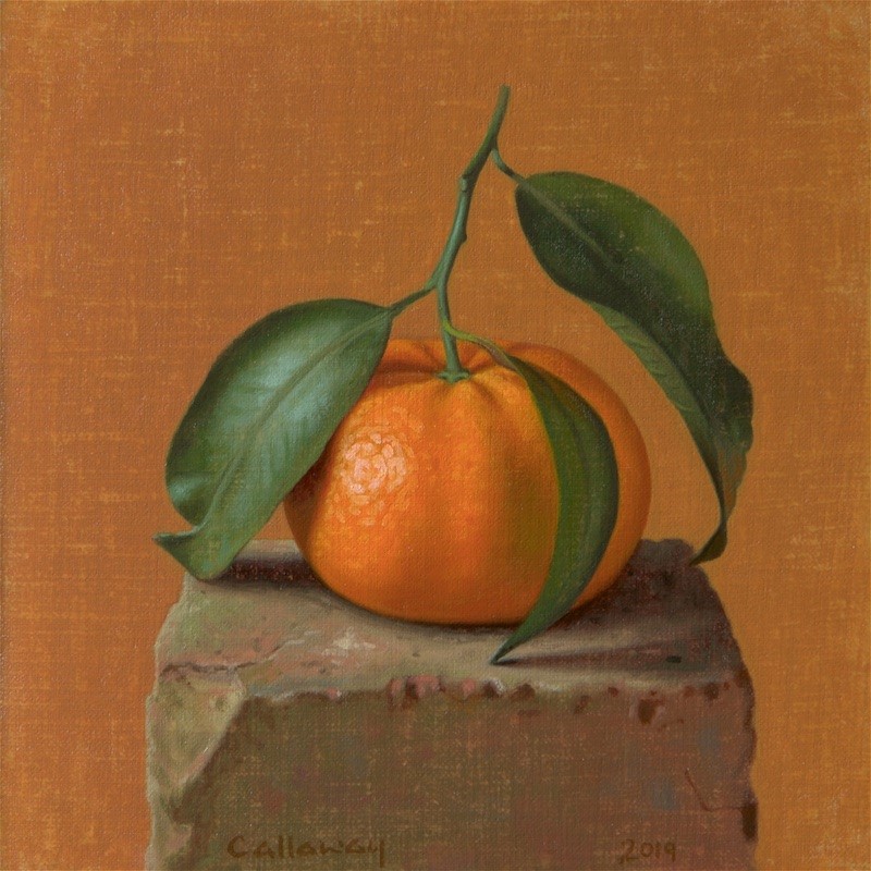 Orange on a Brick III by Alex  Callaway